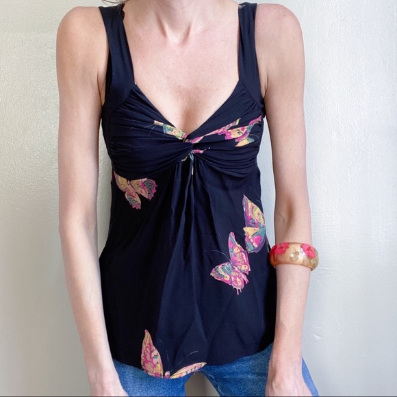 christopher deane Tops - Christopher deane silk butterfly top
